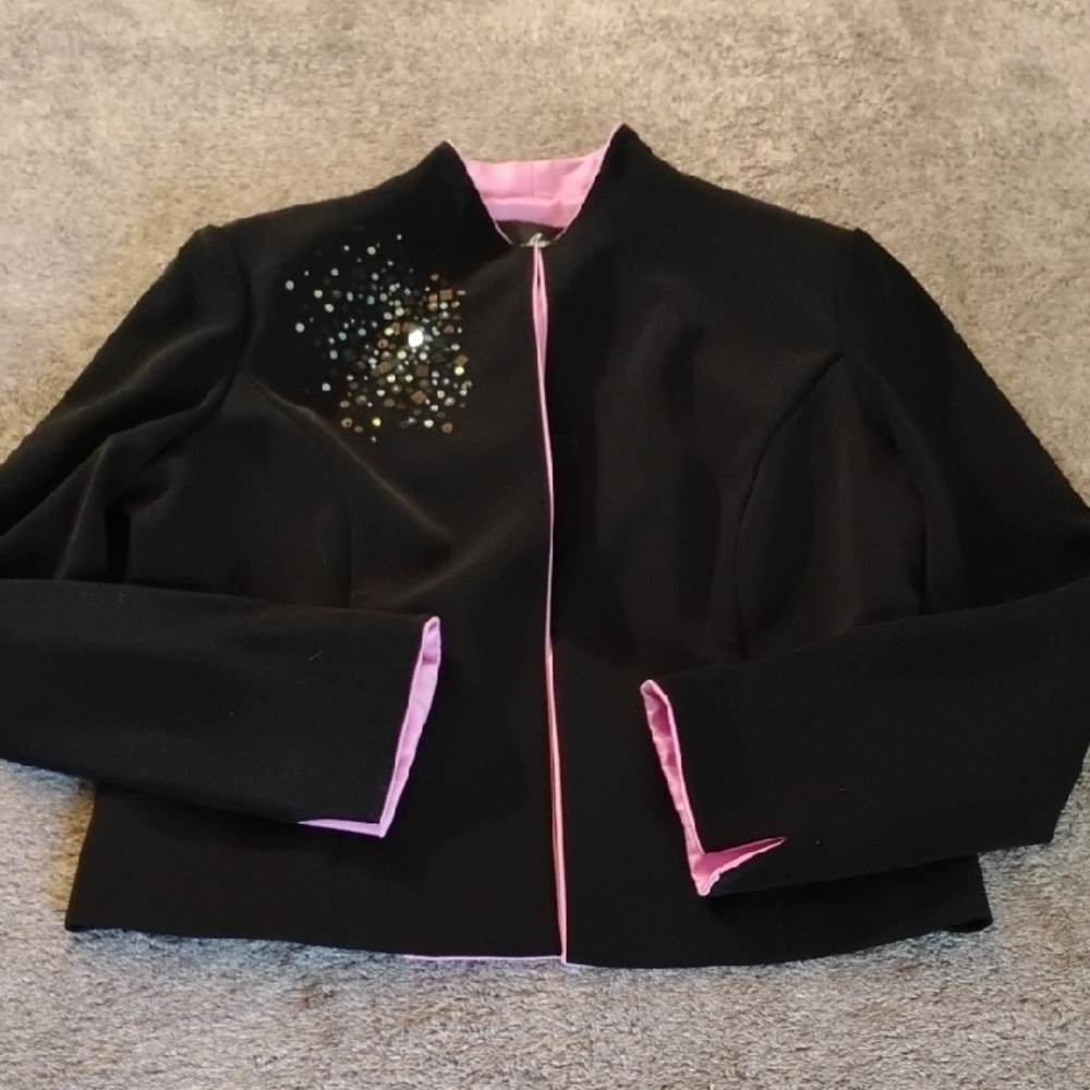 Positive Attitude Retro Style Sequin Blazer